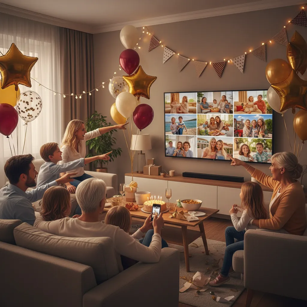 Birthday Photo Slideshow: How to Make it Interactive Live?